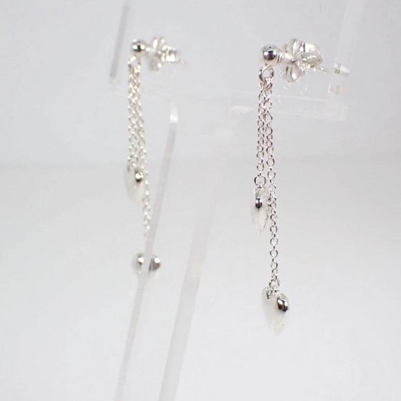 Tiffany & Co. Puffed Heart Drop Dangle Earrings 925 With box rare - Picture 5 of 9